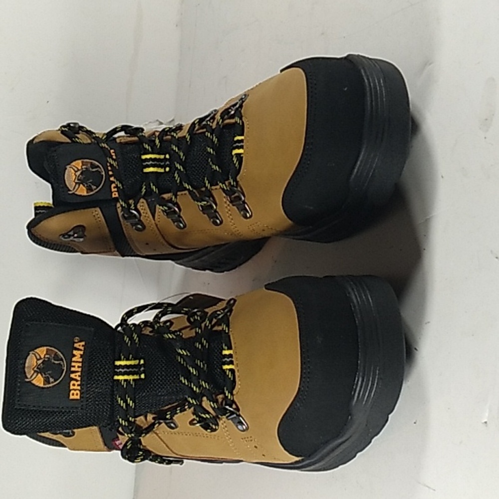 New, Brahma Appaloosa Men Black and Gold Steel Toe Size 10.5 Boots.